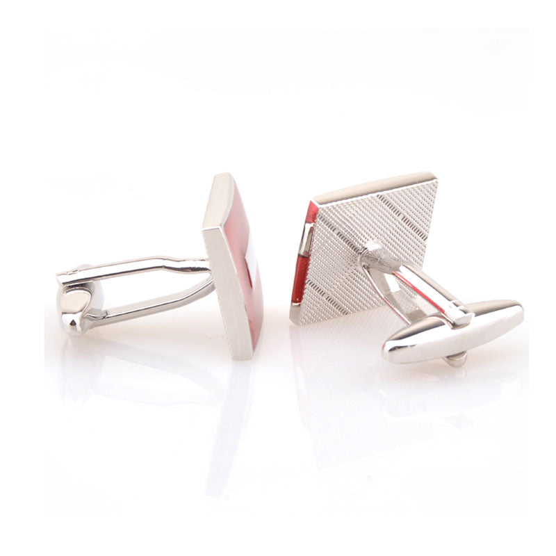 Enamel Dropping Glue Cufflinks