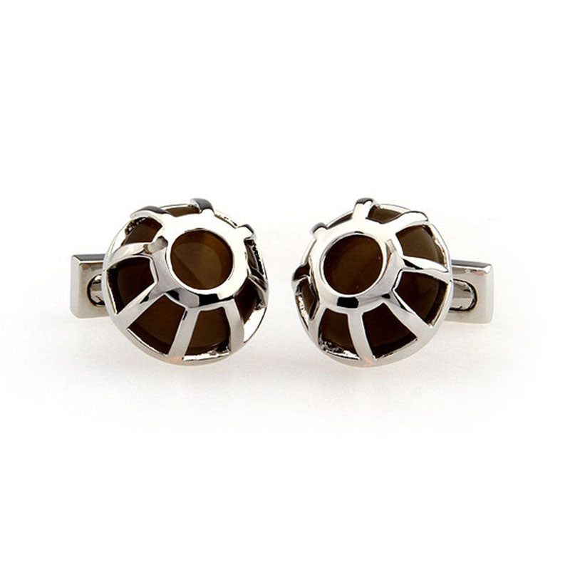 Cateye Glass Cufflinks