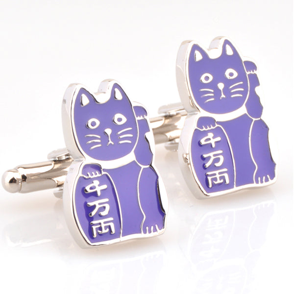 Cartoon Anime Enamel Dropping Glue Cufflinks