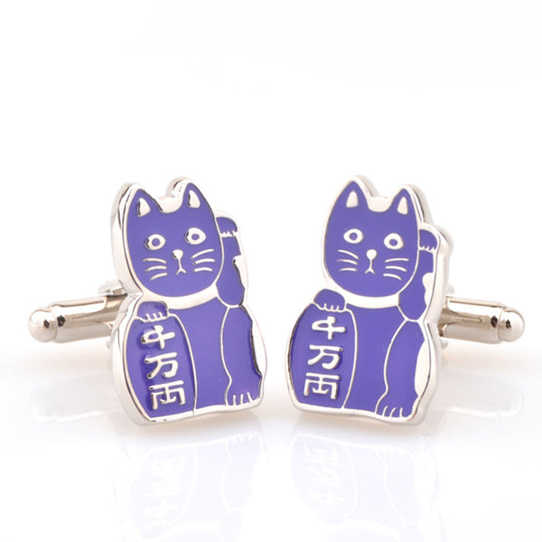 Cartoon Anime Enamel Dropping Glue Cufflinks