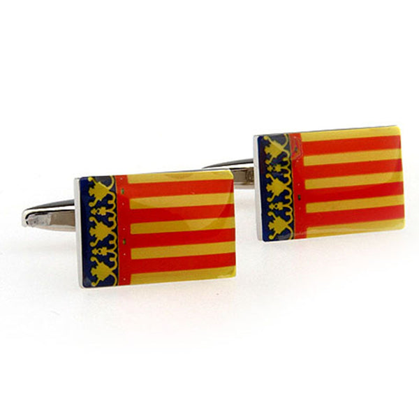 National Flag Music Enamel Dropping Glue Cufflinks