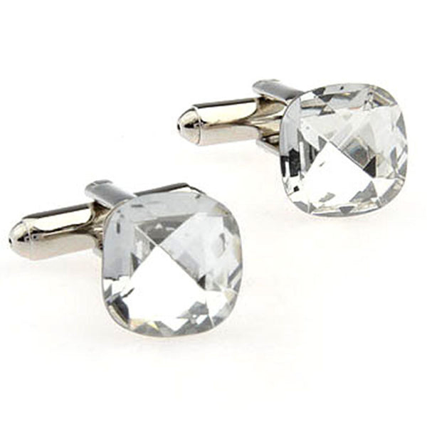 Crystal Zircon Cufflinks