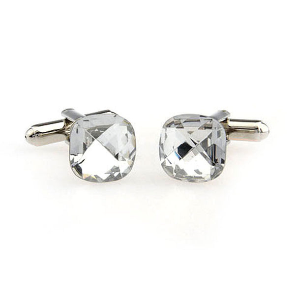 Crystal Zircon Cufflinks