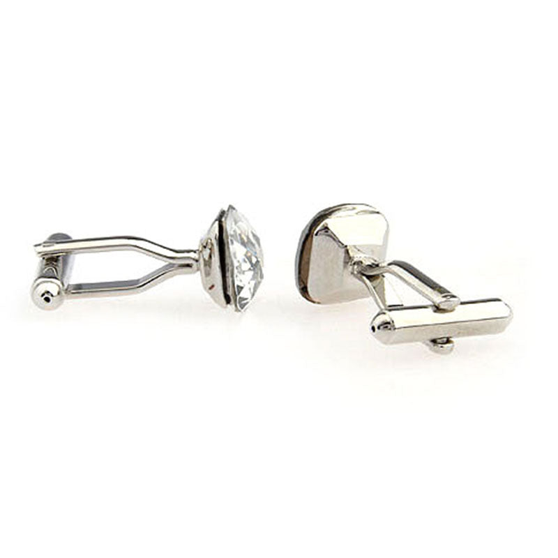 Crystal Zircon Cufflinks