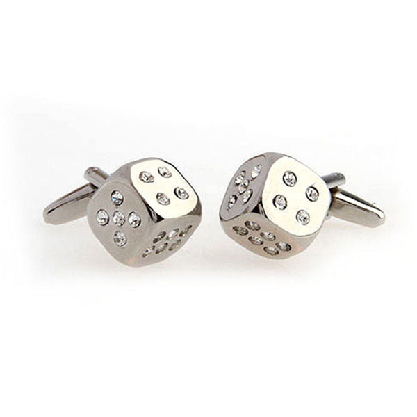 Crystal Zircon Cufflinks