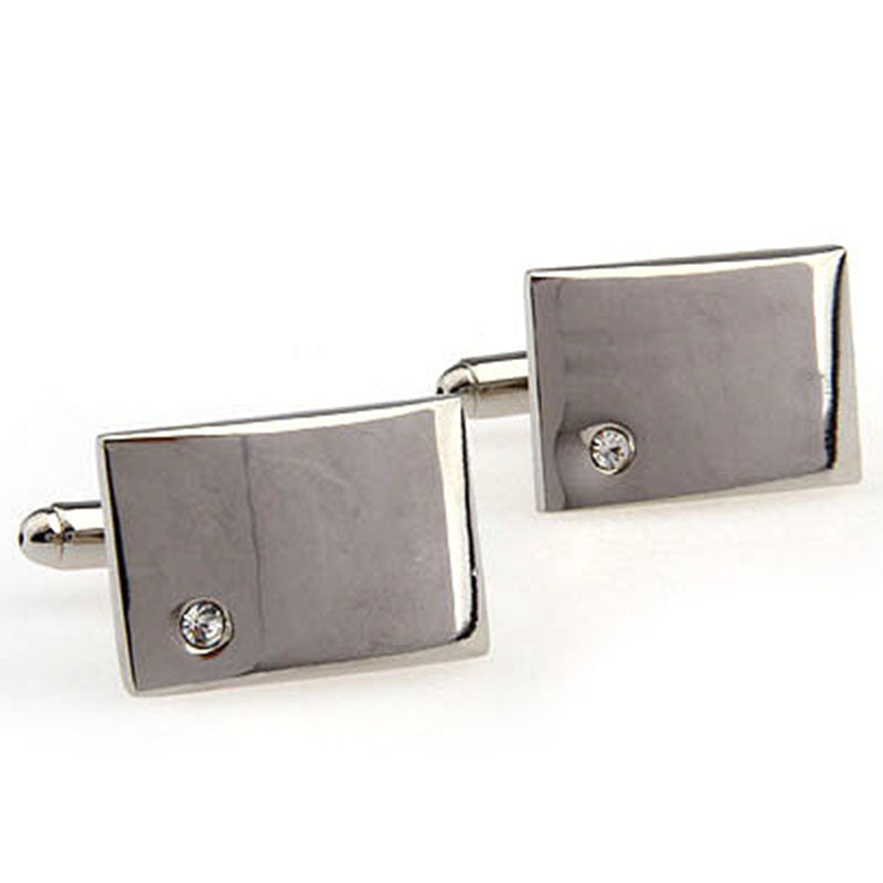 Crystal Zircon Cufflinks