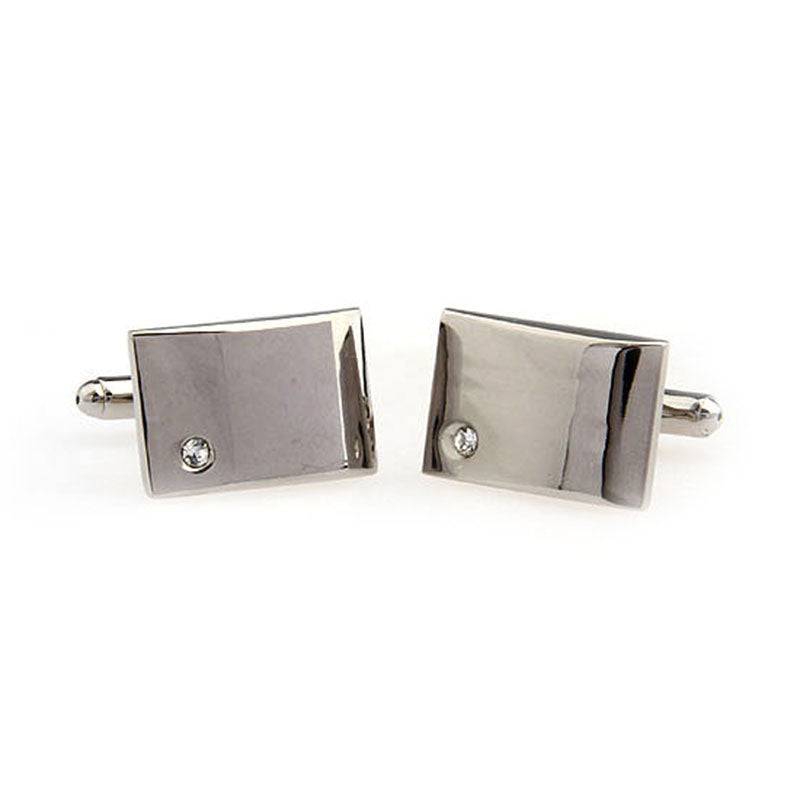 Crystal Zircon Cufflinks