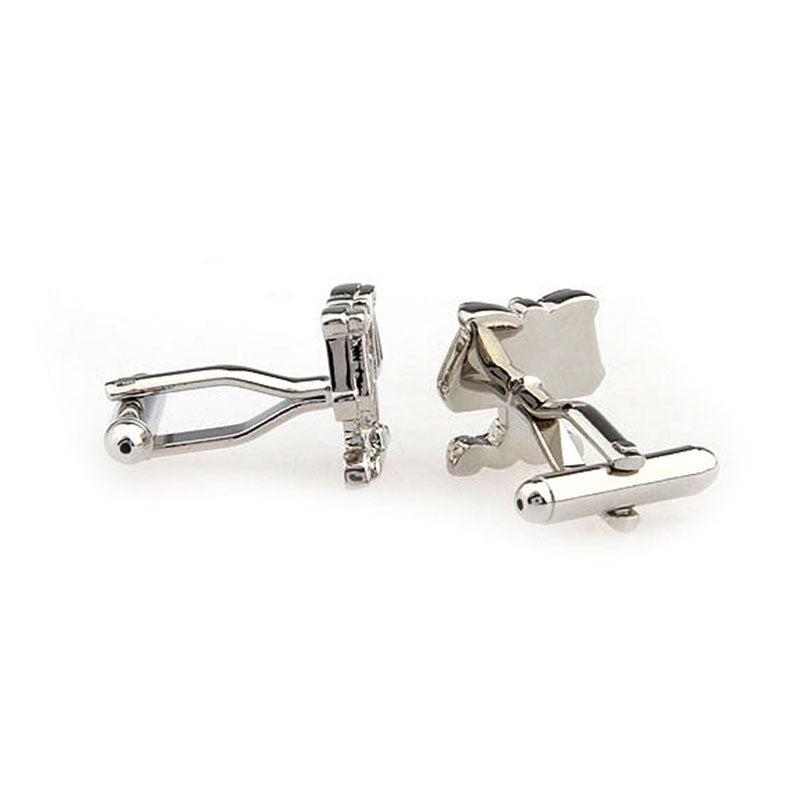 Plain Colour Metal Cufflinks