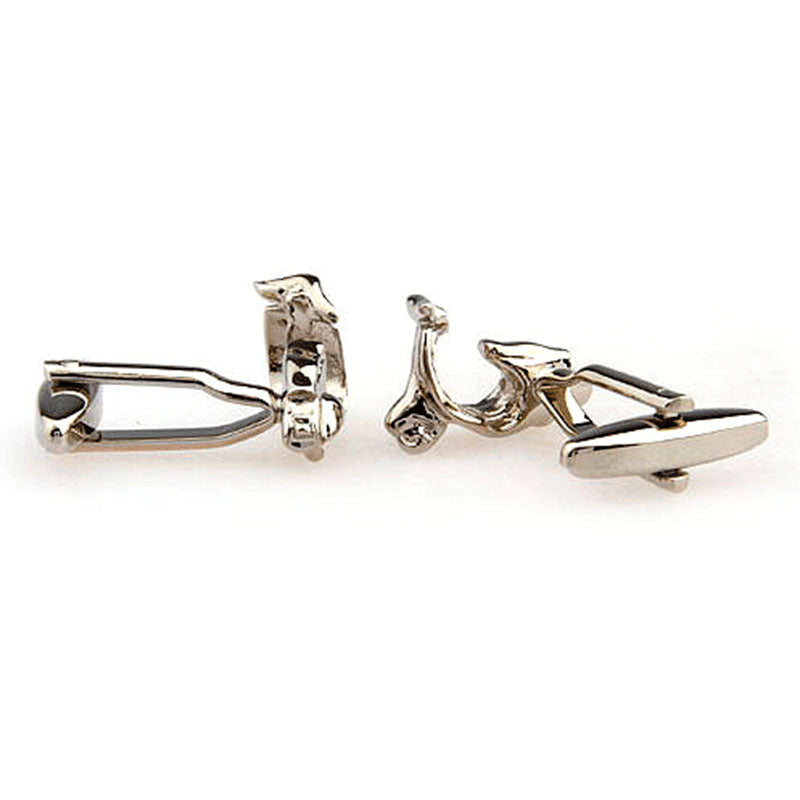 Car Logo Traffic Plain Colour Metal Cufflinks