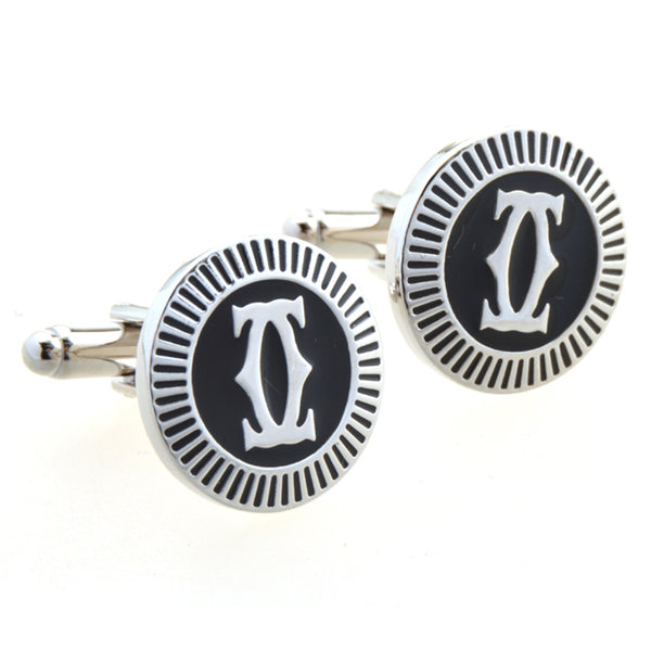 Enamel Dropping Glue Cufflinks