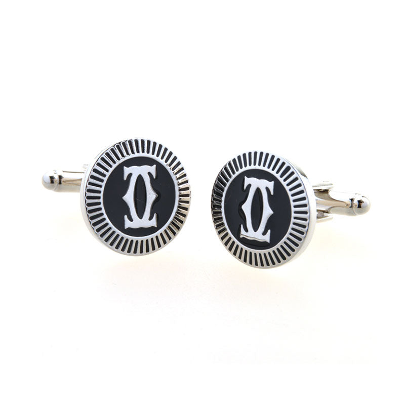 Enamel Dropping Glue Cufflinks