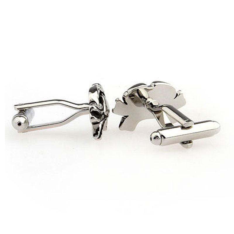 Festivals Wedding Reception Enamel Dropping Glue Cufflinks