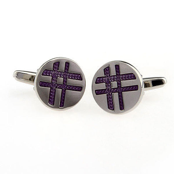 Enamel Dropping Glue Cufflinks