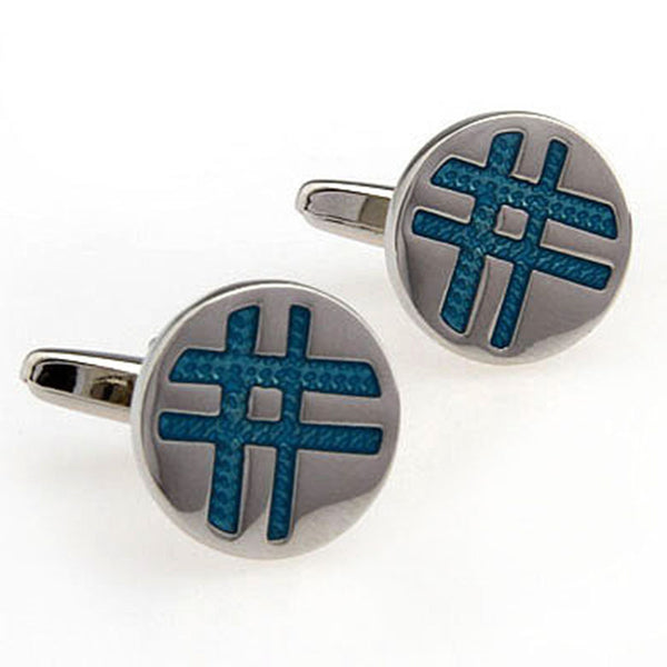 Enamel Dropping Glue Cufflinks