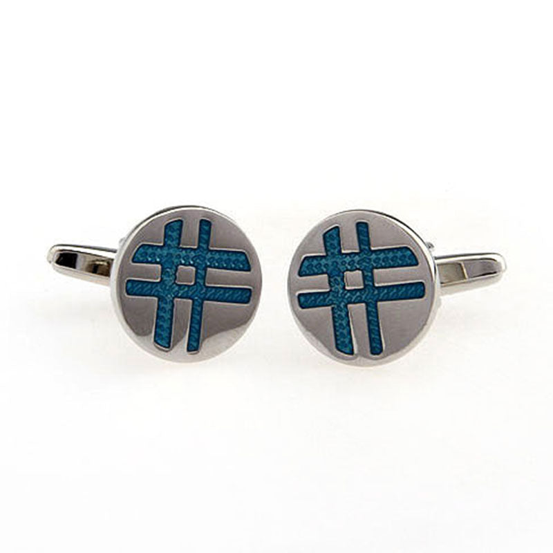 Enamel Dropping Glue Cufflinks