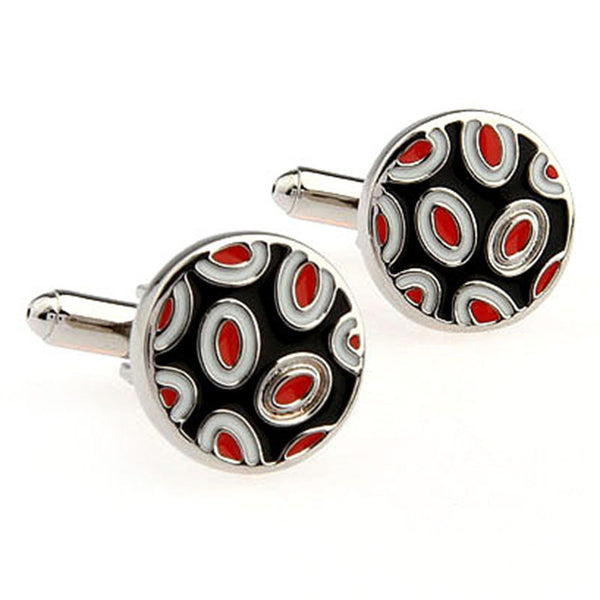 Enamel Dropping Glue Cufflinks