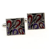 Enamel Dropping Glue Cufflinks