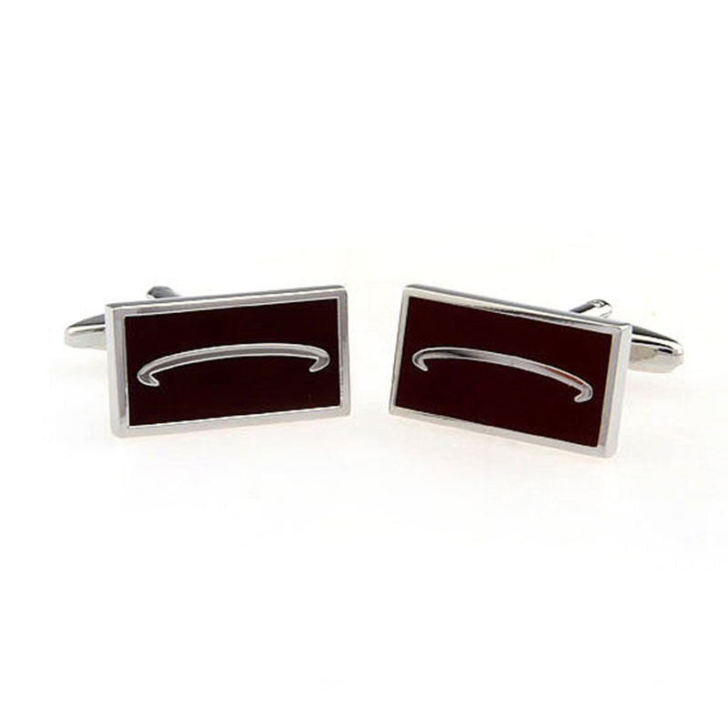 Enamel Dropping Glue Cufflinks