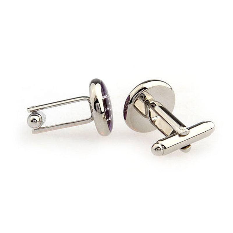 Enamel Dropping Glue Cufflinks