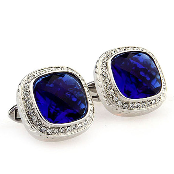 Crystal Zircon Cufflinks