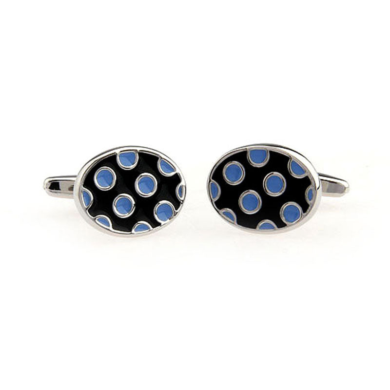 Enamel Dropping Glue Cufflinks