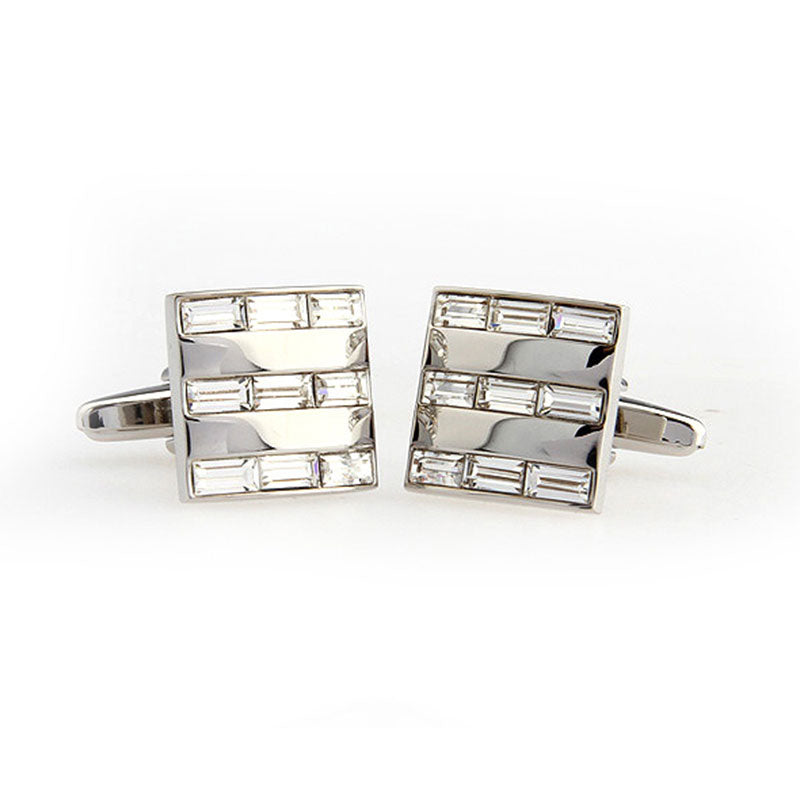 Crystal Zircon Cufflinks