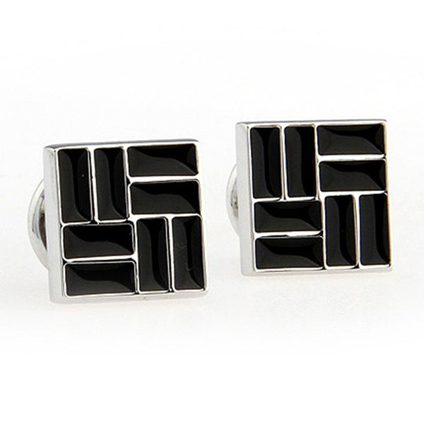 Enamel Dropping Glue Cufflinks