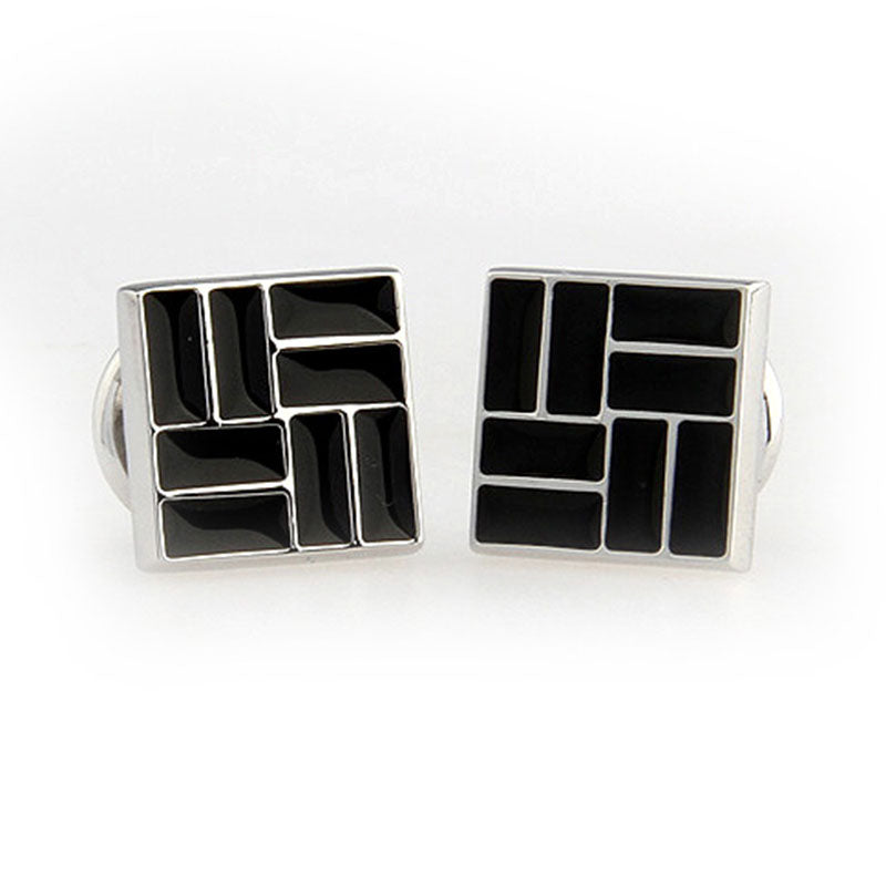 Enamel Dropping Glue Cufflinks