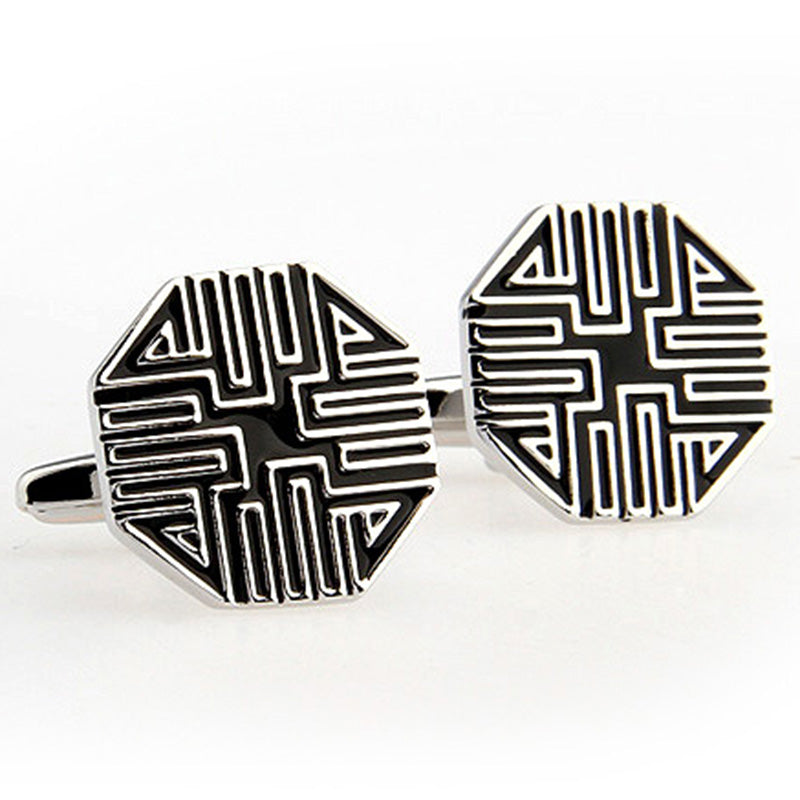 Enamel Dropping Glue Cufflinks