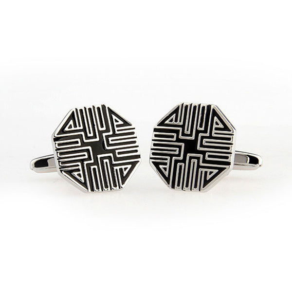 Enamel Dropping Glue Cufflinks