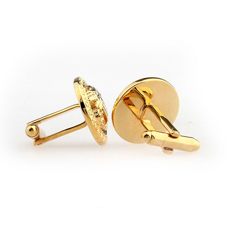 Interesting Skull Plain Colour Metal Cufflinks