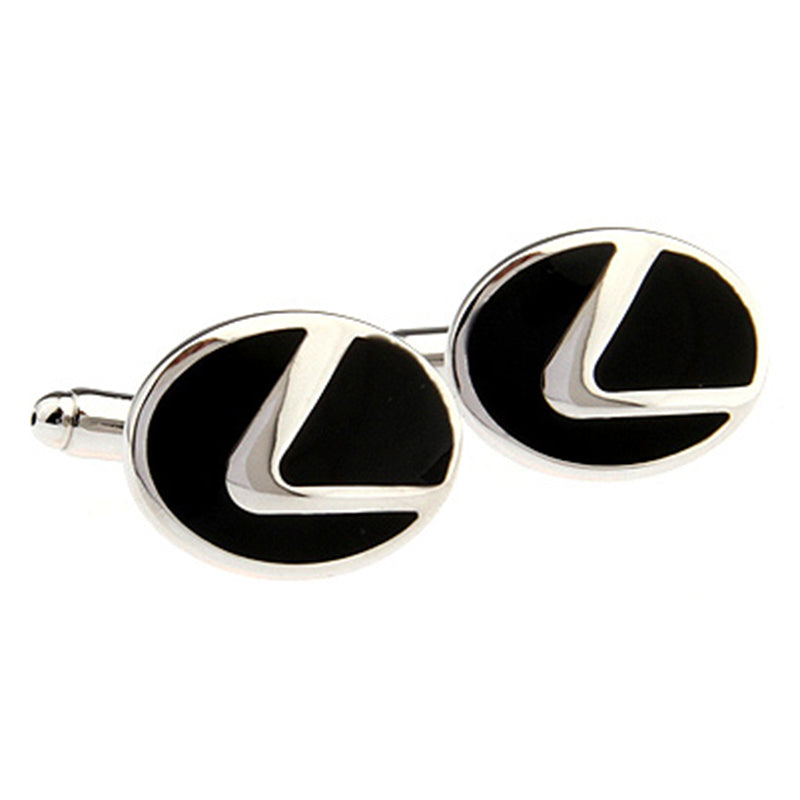 Car Logo Traffic Enamel Dropping Glue Cufflinks