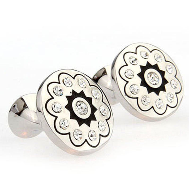 Crystal Zircon Cufflinks