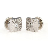 Crystal Zircon Collar Studs