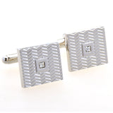 Crystal Zircon Cufflinks