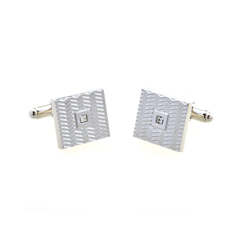 Crystal Zircon Cufflinks