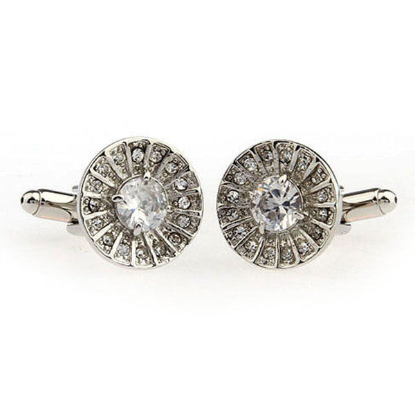 Crystal Zircon Cufflinks