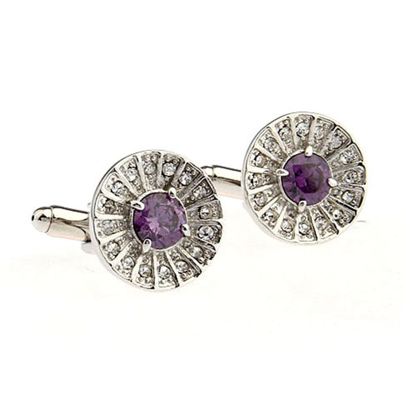 Crystal Zircon Cufflinks