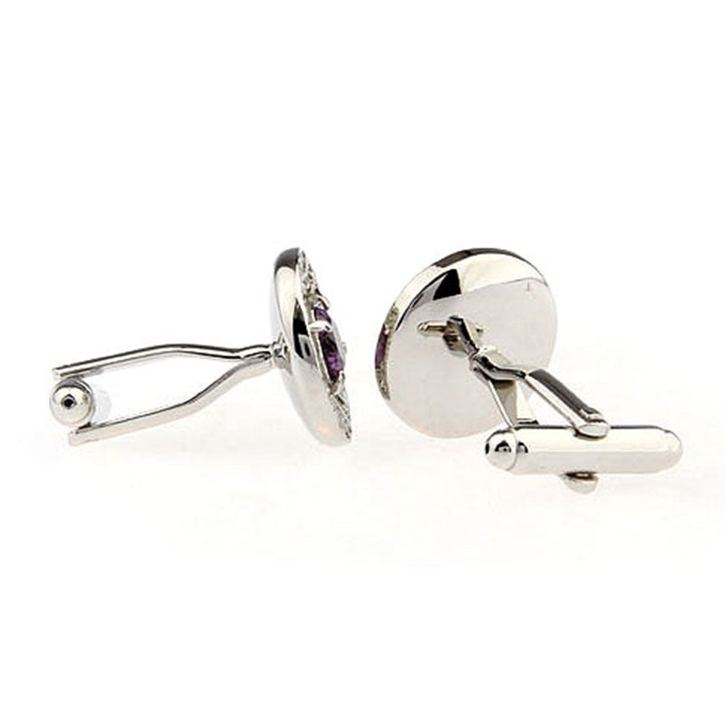 Crystal Zircon Cufflinks