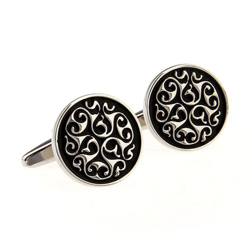 Enamel Dropping Glue Cufflinks