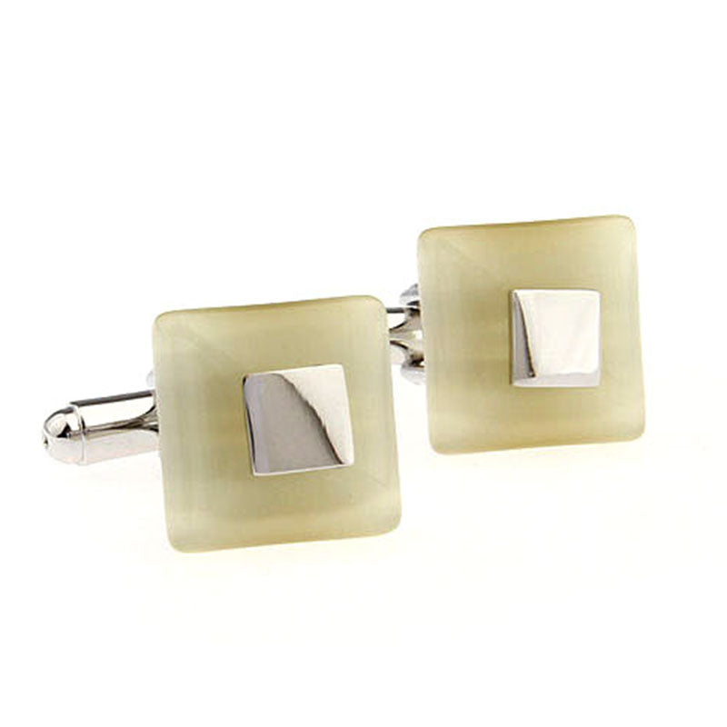 Cateye Glass Cufflinks