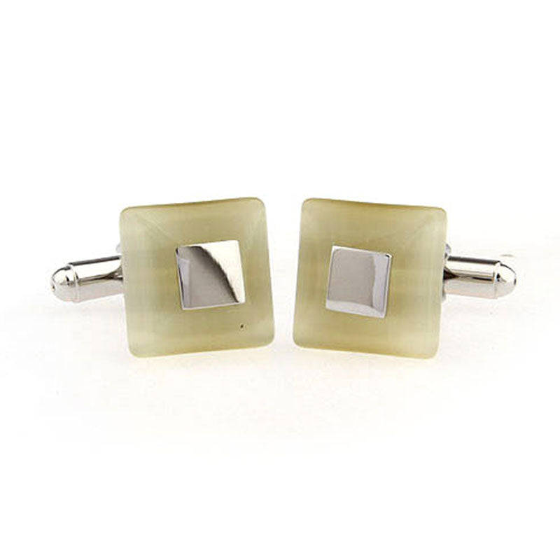 Cateye Glass Cufflinks