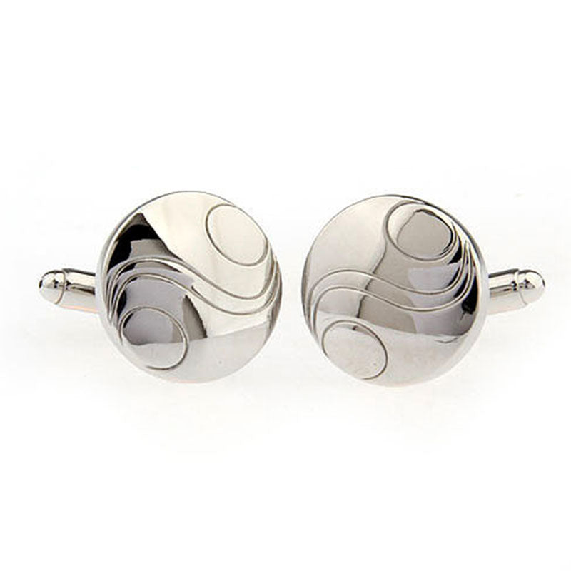 Plain Colour Metal Cufflinks