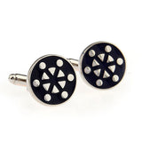 Enamel Dropping Glue Cufflinks