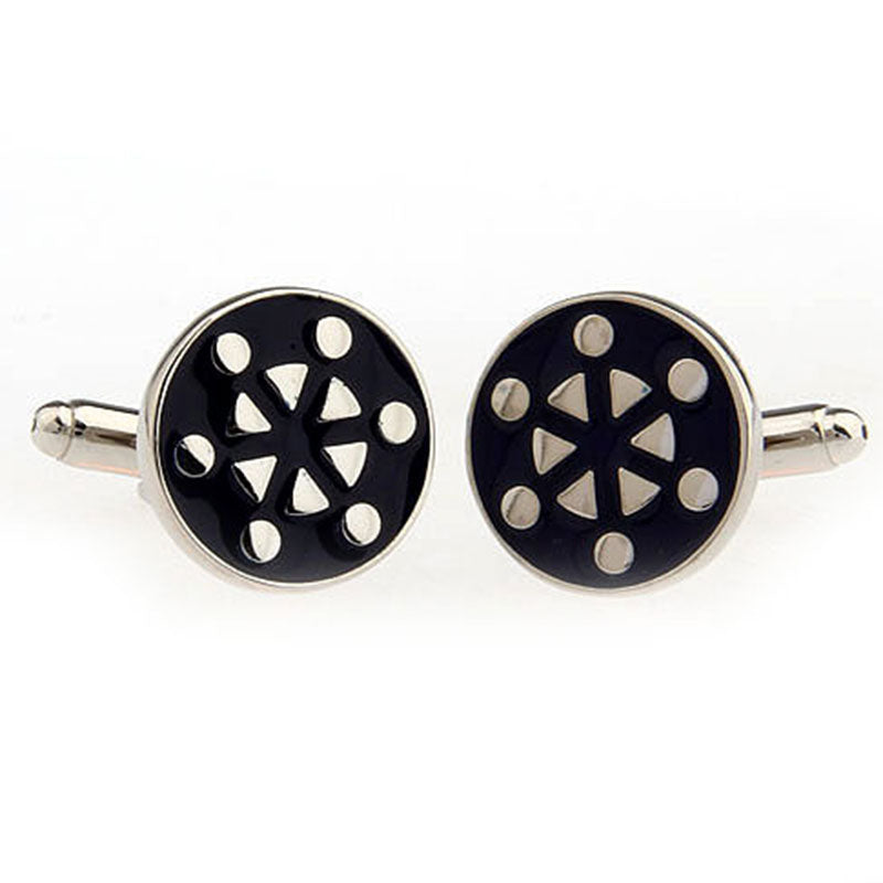 Enamel Dropping Glue Cufflinks