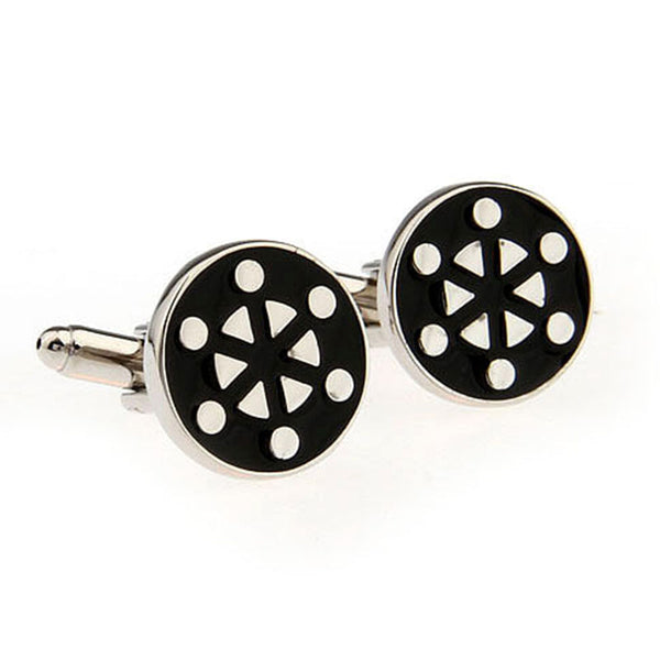 Enamel Dropping Glue Cufflinks