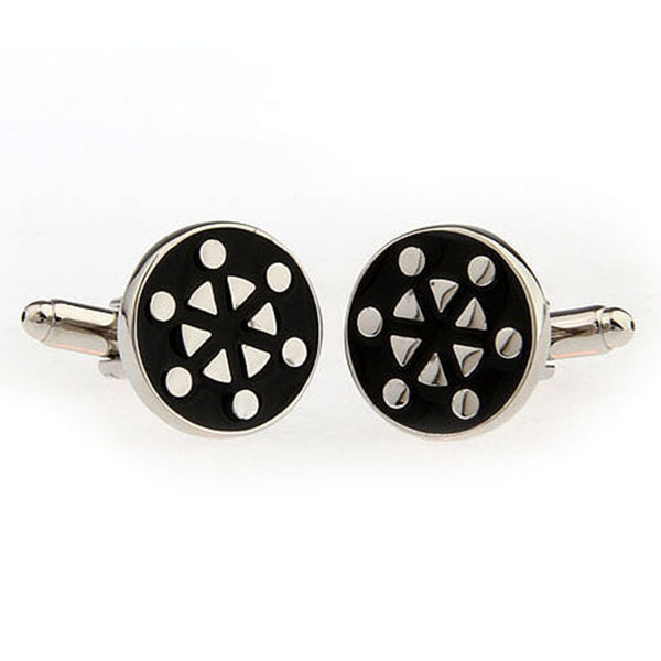 Enamel Dropping Glue Cufflinks