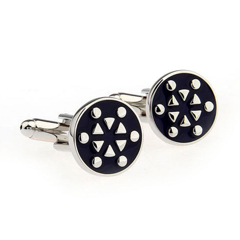 Enamel Dropping Glue Cufflinks