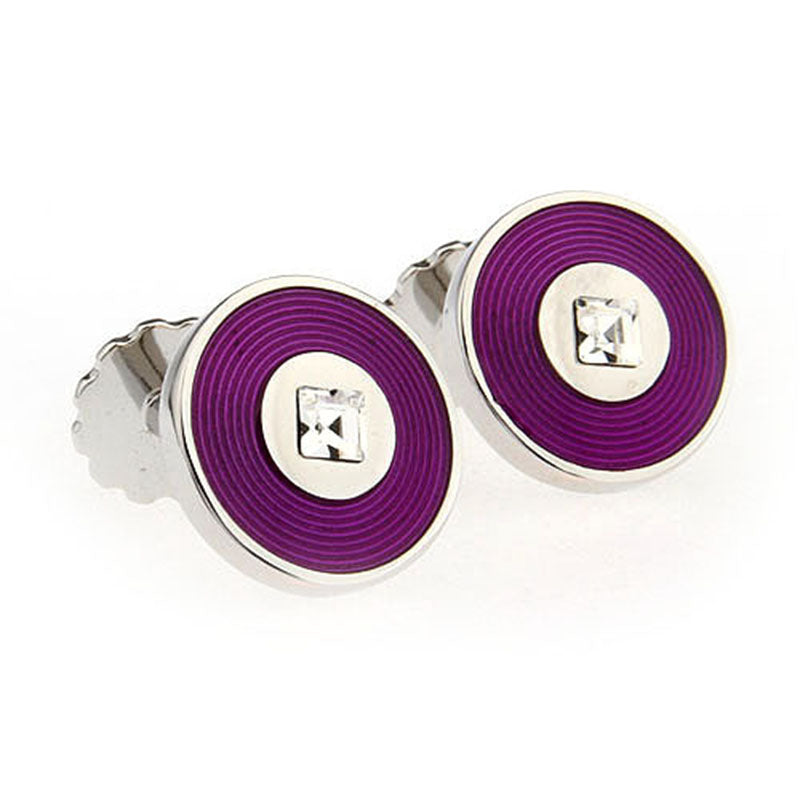 Crystal Zircon Cufflinks