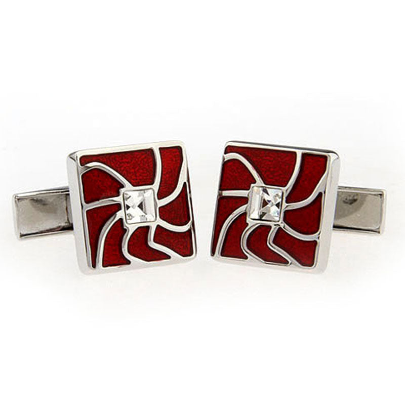 Crystal Zircon Cufflinks